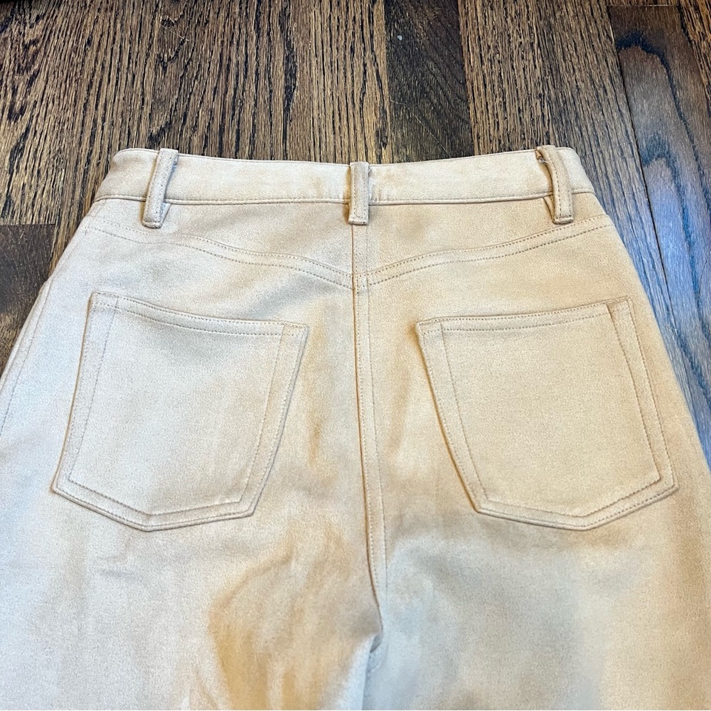 Wilfred (Aritzia) Faux Suede Brown Pants straight leg size 2 - Picture 8 of 8